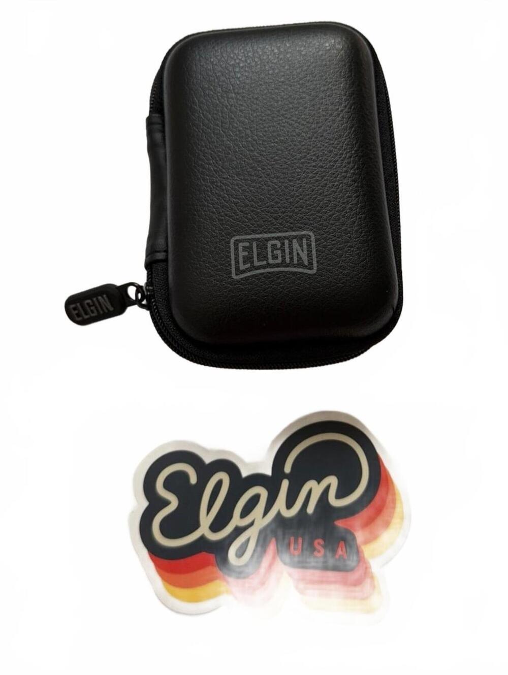 Elgin Black Compact Travel Case - Protective Zip Pouch